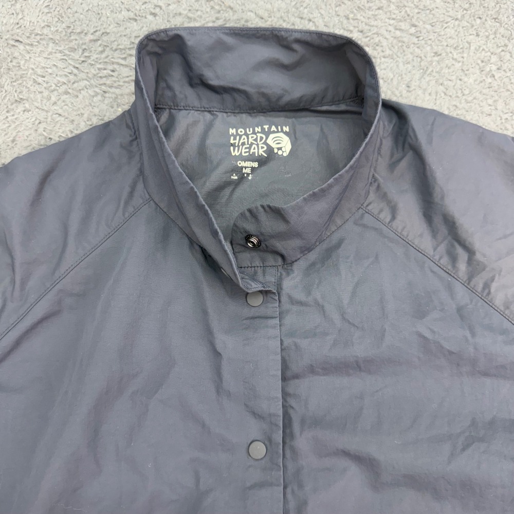 Mountain Hardwear Kor Preshell Pullover Womens XL Gray Windbreaker OL8295